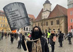 Lockdown Mahnwache Verzweiflung Bei Friseuren In Jena 00015